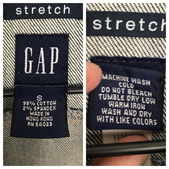 Gap Stretch Denim Trucker Jean Jacket Dark Wash - Picture 7 of 8